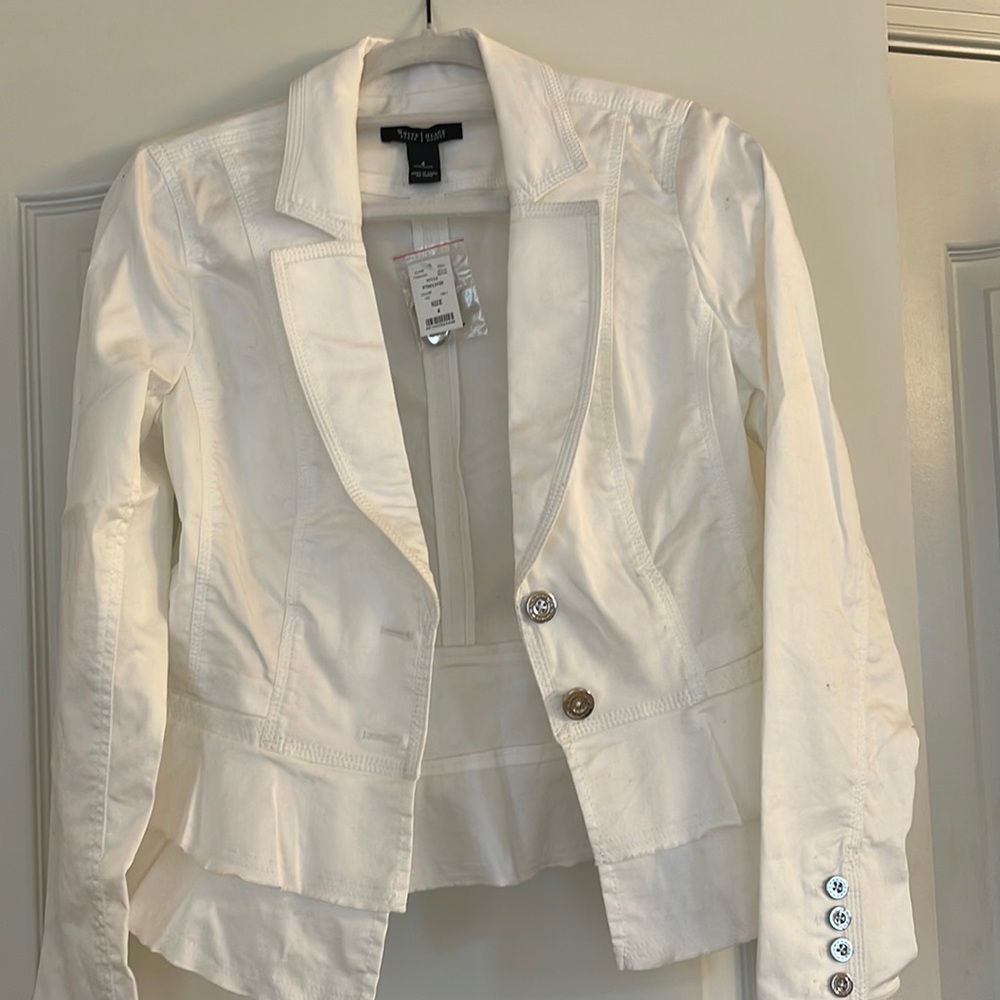 White House Black Market white Jacket